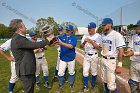 Baseball vs Babson  Wheaton College Baseball players celebrate their victory over Babson to win the NEWMAC Championship for the third year in a row. - (Photo by Keith Nordstrom) : Wheaton, baseball, NEWMAC